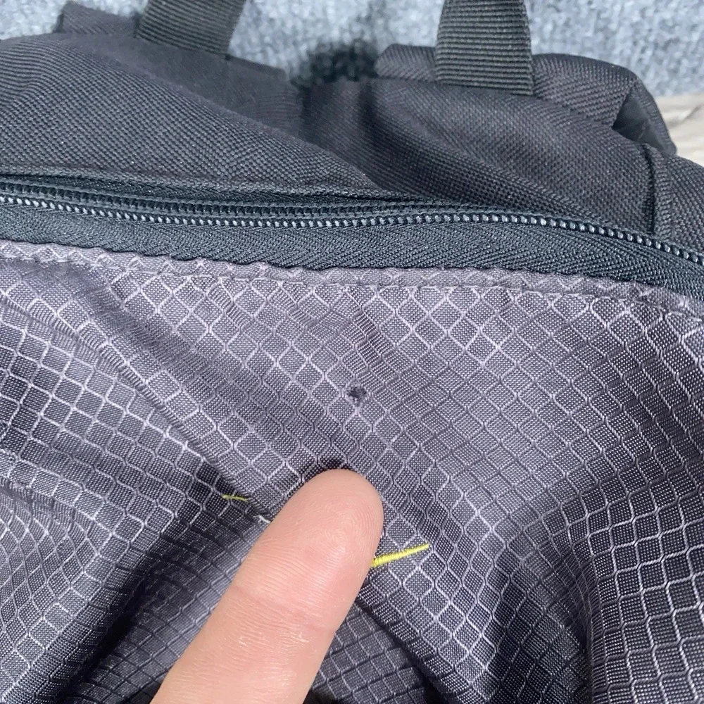 Vintage Nike Travis Scott Mini Swoosh Spell Out Backpack Book Bag‎ Black Yellow